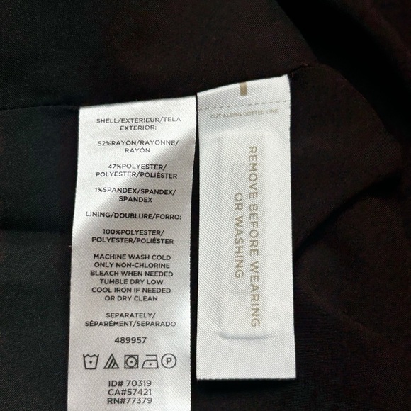 Ann Taylor Sheath Dress Polka Dot Textured Black & White Size 2 - Picture 6 of 7